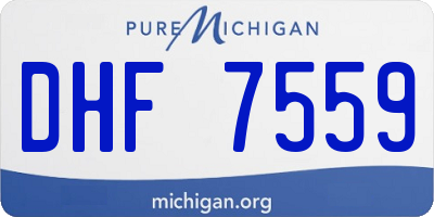 MI license plate DHF7559