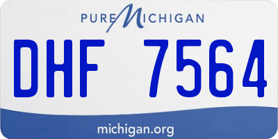 MI license plate DHF7564