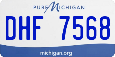 MI license plate DHF7568