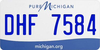MI license plate DHF7584