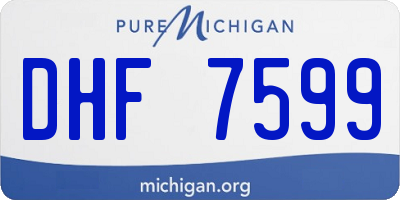 MI license plate DHF7599