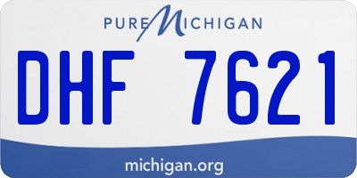 MI license plate DHF7621