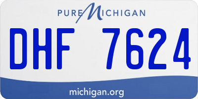MI license plate DHF7624