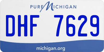 MI license plate DHF7629