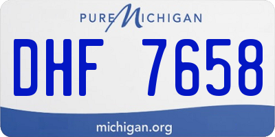 MI license plate DHF7658