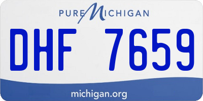 MI license plate DHF7659