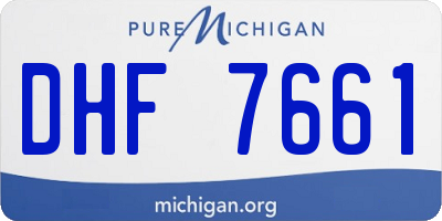 MI license plate DHF7661