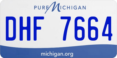 MI license plate DHF7664