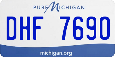 MI license plate DHF7690