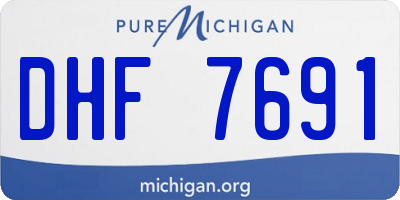 MI license plate DHF7691