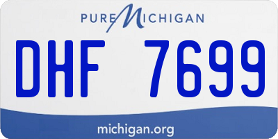 MI license plate DHF7699