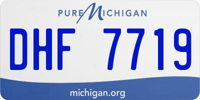MI license plate DHF7719