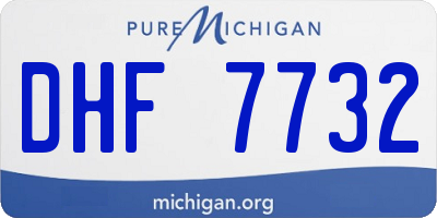MI license plate DHF7732
