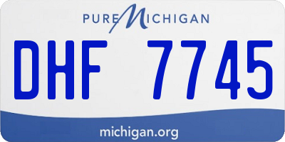 MI license plate DHF7745