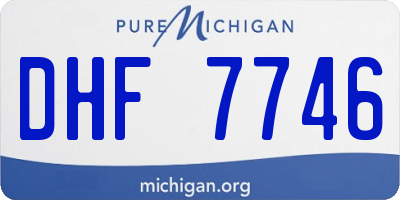 MI license plate DHF7746