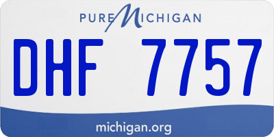 MI license plate DHF7757