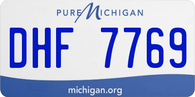 MI license plate DHF7769