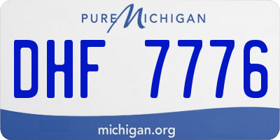 MI license plate DHF7776