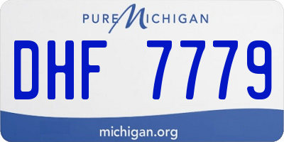 MI license plate DHF7779