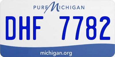 MI license plate DHF7782