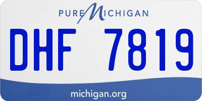 MI license plate DHF7819