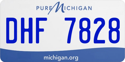 MI license plate DHF7828