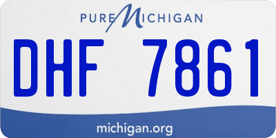 MI license plate DHF7861