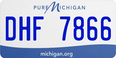 MI license plate DHF7866