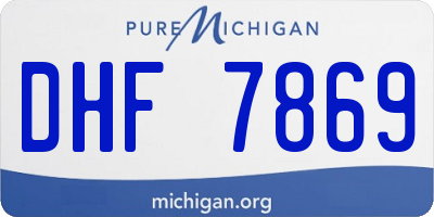 MI license plate DHF7869