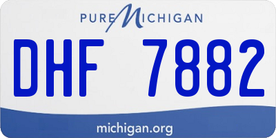MI license plate DHF7882