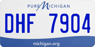 MI license plate DHF7904