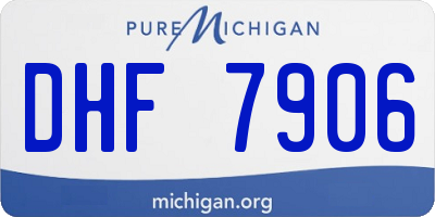 MI license plate DHF7906