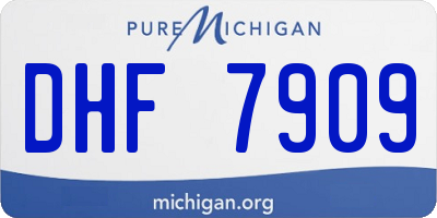 MI license plate DHF7909