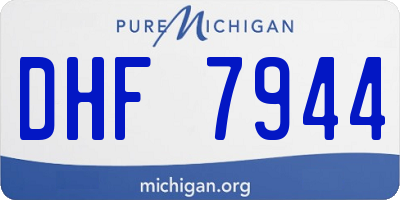 MI license plate DHF7944