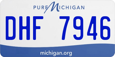 MI license plate DHF7946