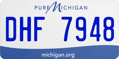 MI license plate DHF7948