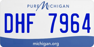 MI license plate DHF7964