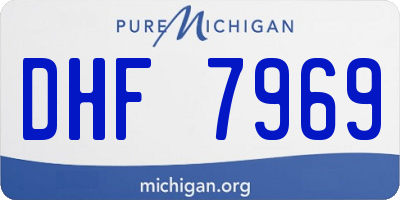 MI license plate DHF7969