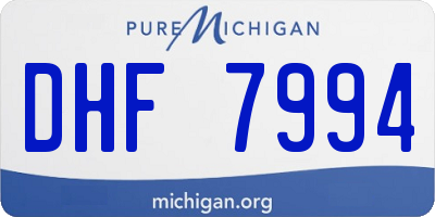 MI license plate DHF7994