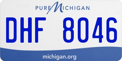 MI license plate DHF8046