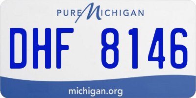 MI license plate DHF8146