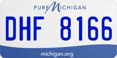 MI license plate DHF8166