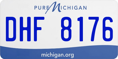 MI license plate DHF8176