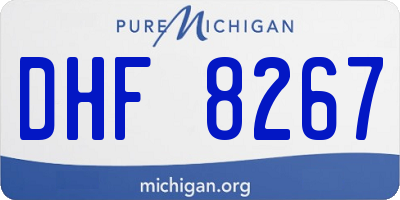 MI license plate DHF8267