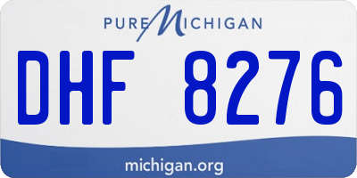 MI license plate DHF8276