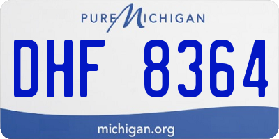 MI license plate DHF8364