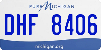 MI license plate DHF8406