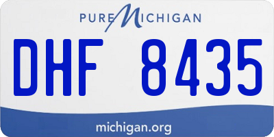 MI license plate DHF8435