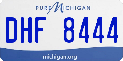 MI license plate DHF8444