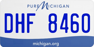 MI license plate DHF8460